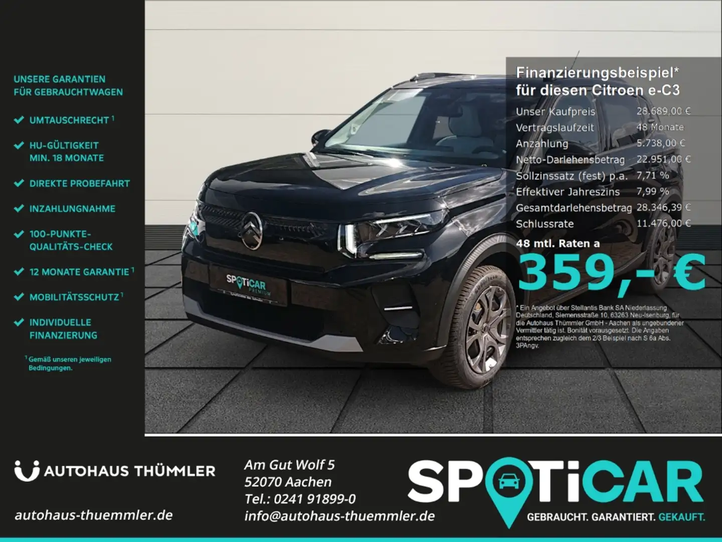 Citroen 113 MAX Navi GJR Apple CarPlay Android Auto HUD Di Noir - 1