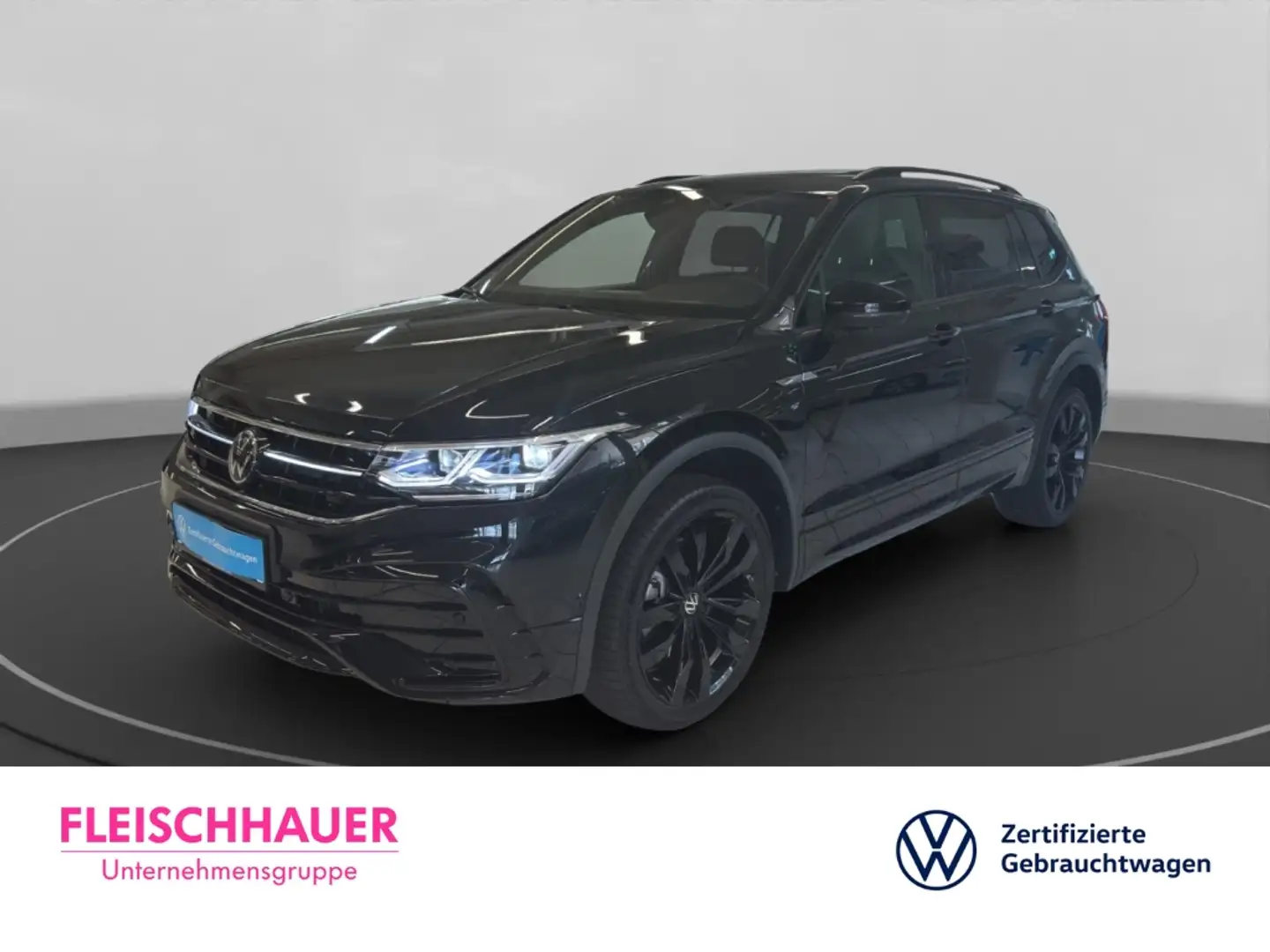 Volkswagen Tiguan Allspace R-Line 2.0 TDI 4M Matrix+Navi+AHK+Pano Schwarz - 1