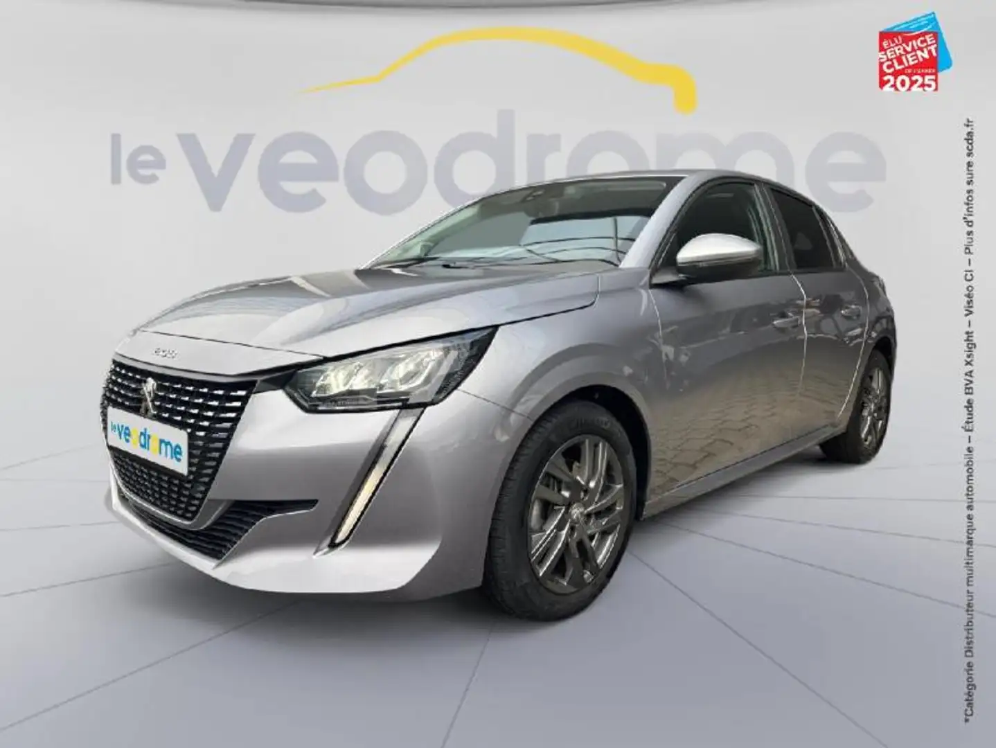 Peugeot 208 1.2 PureTech 100ch S\u0026S Style 118g Gris - 1