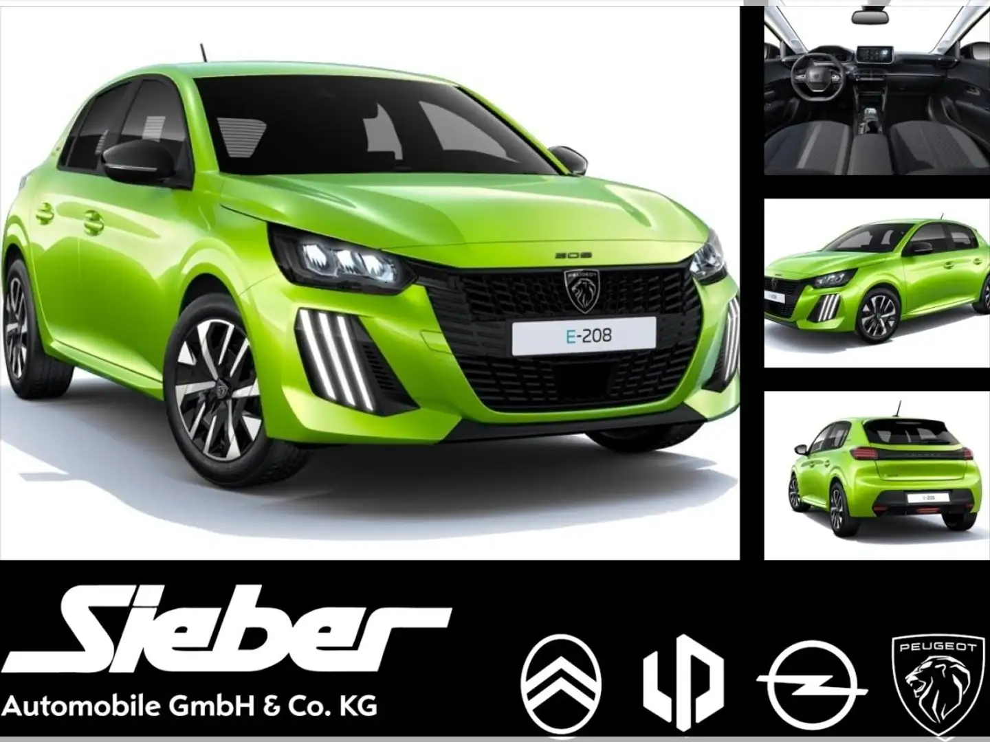 Peugeot 208 Allure Elektro Gelb - 1