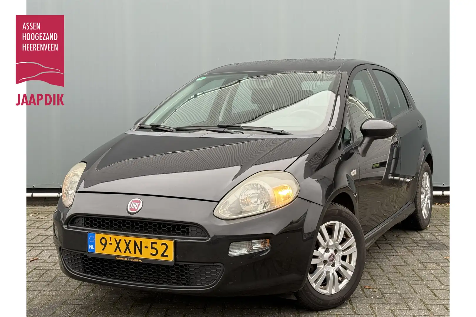 Fiat Punto Evo BJR 2014 0.9 101 PK TwinAir Pop AIRCO | MULT. STUU Schwarz - 1