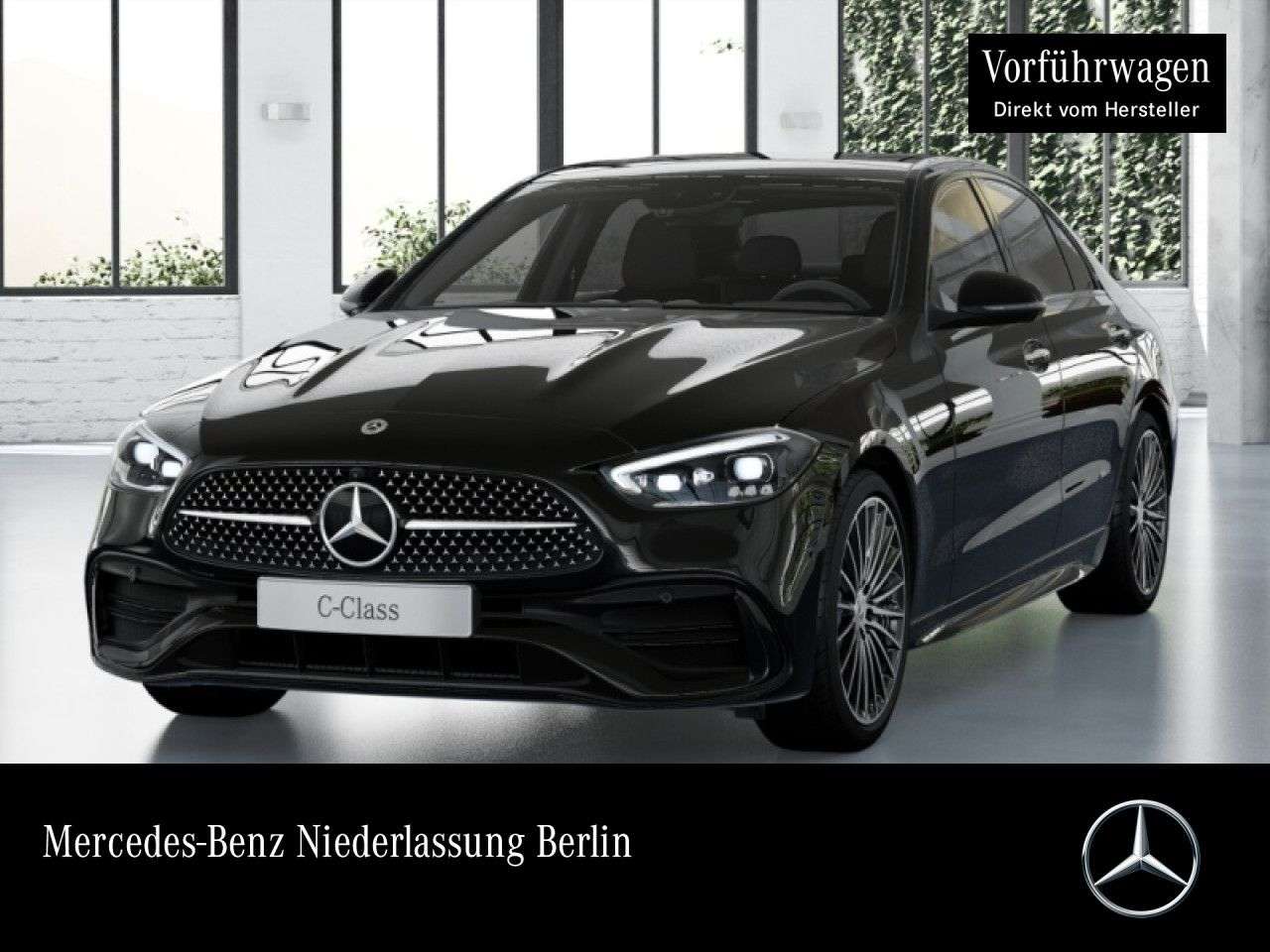 Mercedes-Benz C 300 — Mercedes-Benz C 300 d AMG+NIGHT+PANO+360+AHK+19"+TOTW+KEYLESS+9G