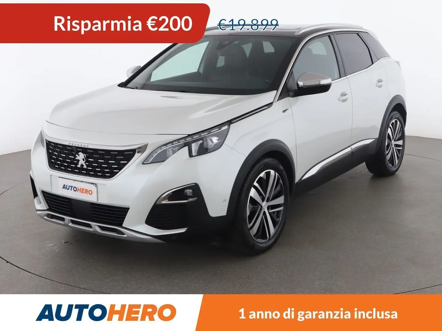 Peugeot 3008 2.0 Blue-HDi GT 180 CV EAT8 Bianco - 1