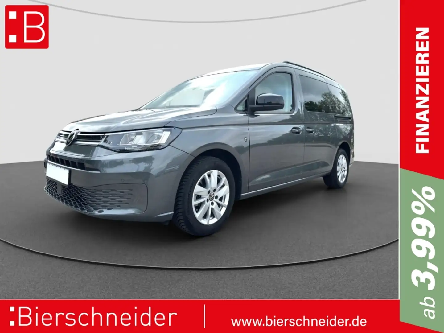 Volkswagen Caddy 2.0 TDI DSG Life 7SITZE AHK ACC NAVI Grau - 1