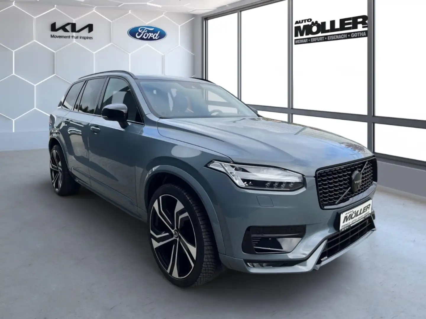 Volvo XC90 2.0L R Design AWD Glasdach SHZ Subwoofer Gris - 2