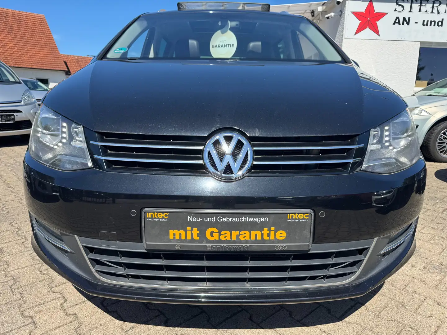 Volkswagen Sharan Highline BMT*AHK*Leder*Top Zustand*Voll Noir - 2