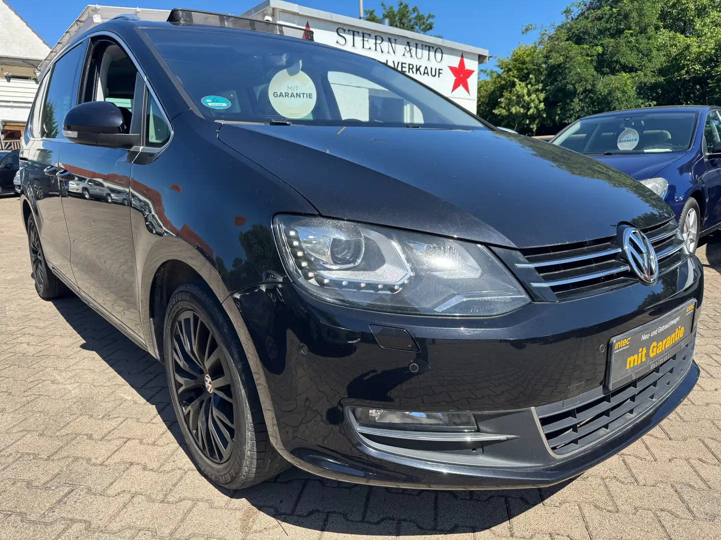 Volkswagen Sharan Highline BMT*AHK*Leder*Top Zustand*Voll Noir - 1