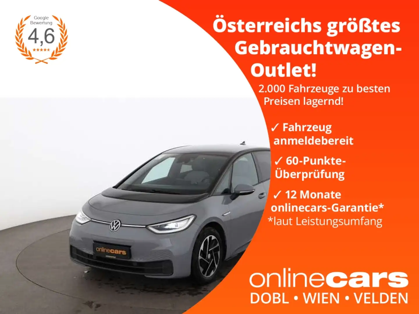 Volkswagen ID.3 Pro Business 58kWh Aut MATRIX RADAR R-KAMERA Grau - 1