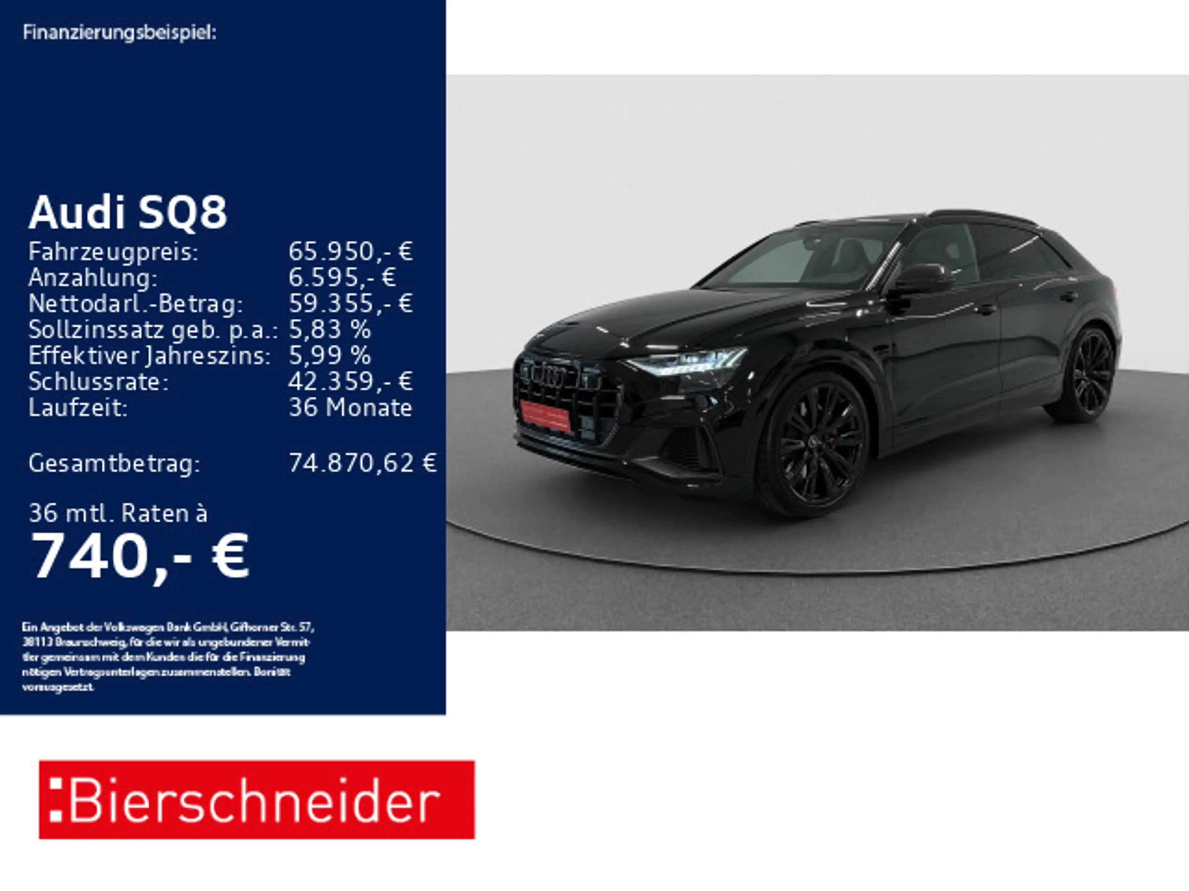 Audi SQ8 Audi SQ8 TFSI HD-MATRIX PANO STANDH 23"