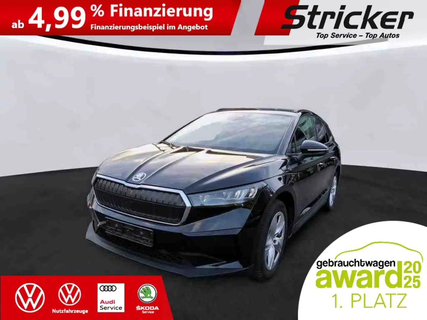 Skoda Enyaq iV50 285,-ohne Anzahlung ACC Sitzheizung Kamera Schwarz - 2