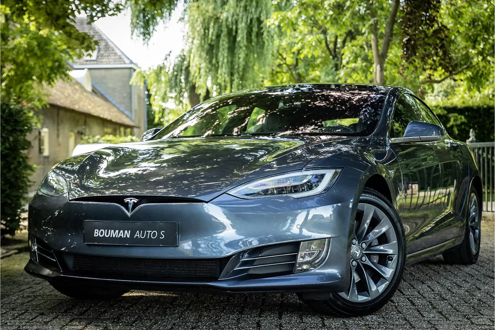 Tesla Model S 75D Base Panoramadak Enhanced Autopilot Gris - 1