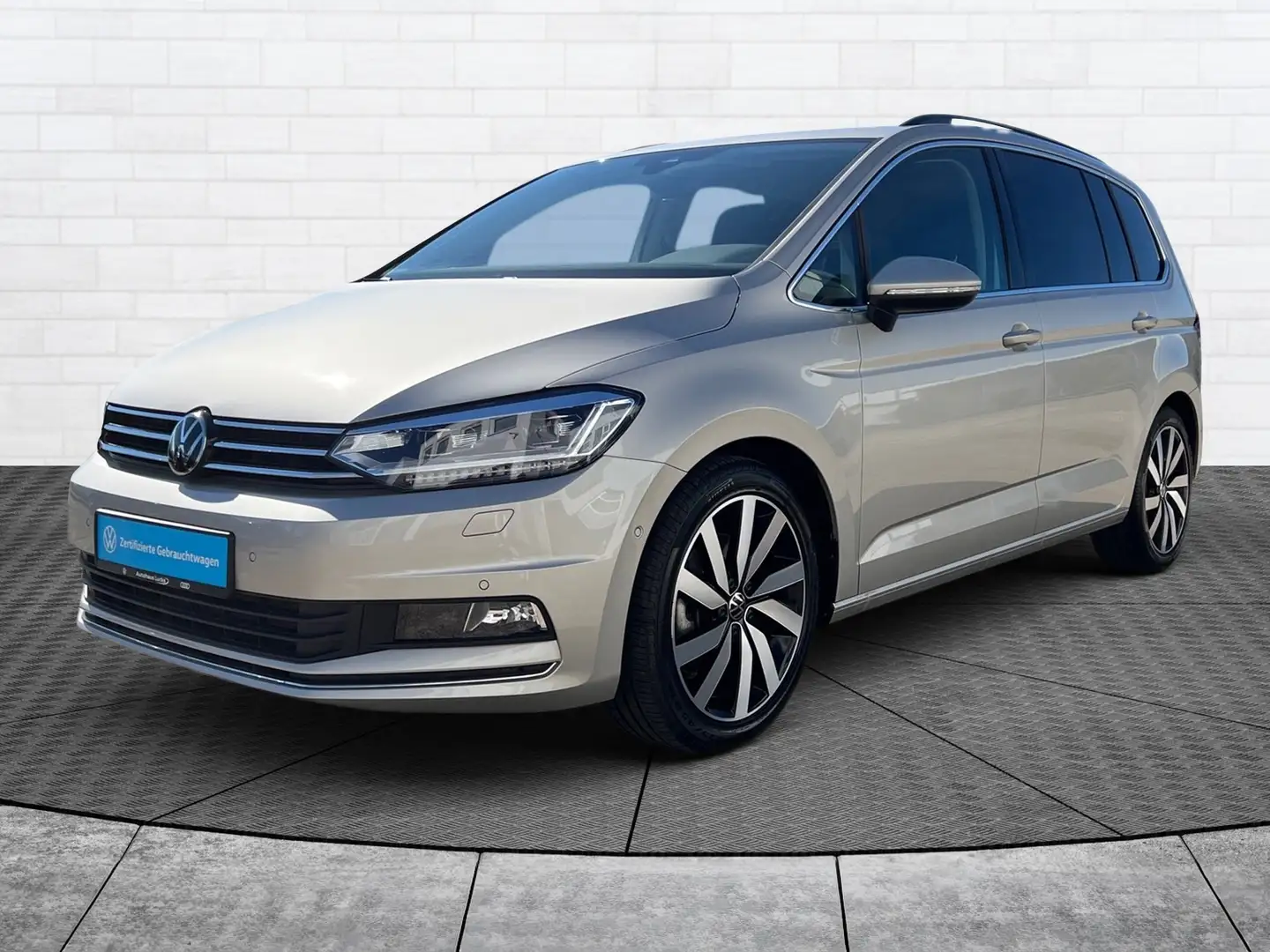 Volkswagen Touran 2.0 TDI Highline AHK Standhzg. el.Heckkl 7 Sitze Silber - 2