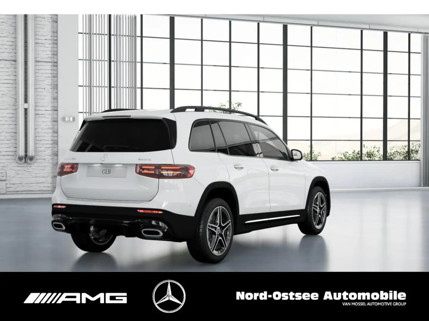 Mercedes-Benz GLB 220 d 4M AMG MULTIBEAM AHK NIGHT 360° TEMPO Blanc - 2