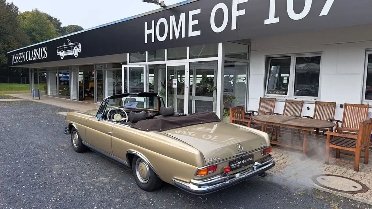 Mercedes-Benz 280 SE 3,5 Flachkühler Cabrio,Deutsches Fahrzeug, foto 4