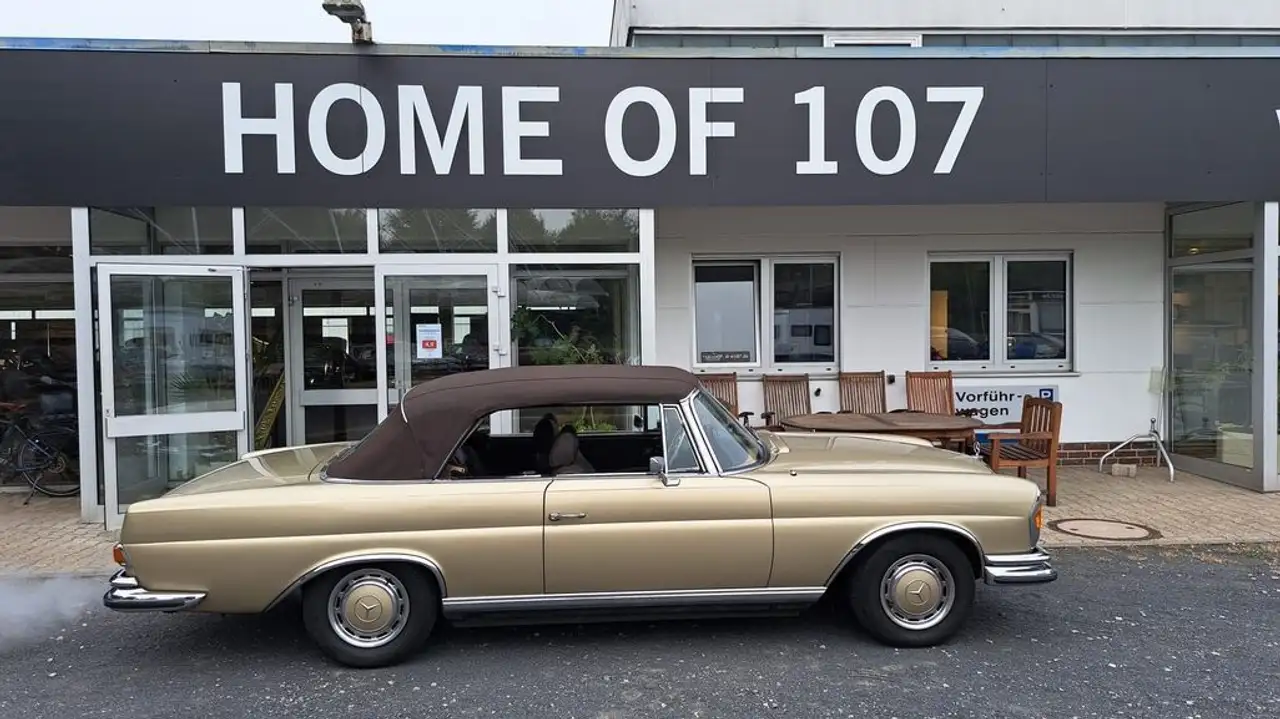Mercedes-Benz 280 SE 3,5 Flachkühler Cabrio,Deutsches Fahrzeug, foto 2