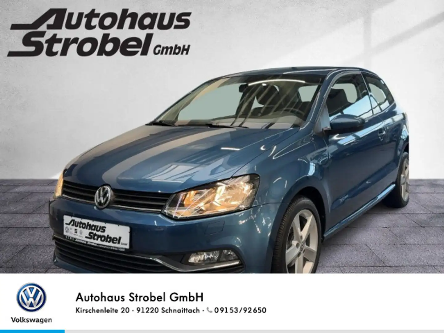 Volkswagen Polo 1.2 TSI Comfortline Parkpilot Sitzhzg Start Bleu - 1