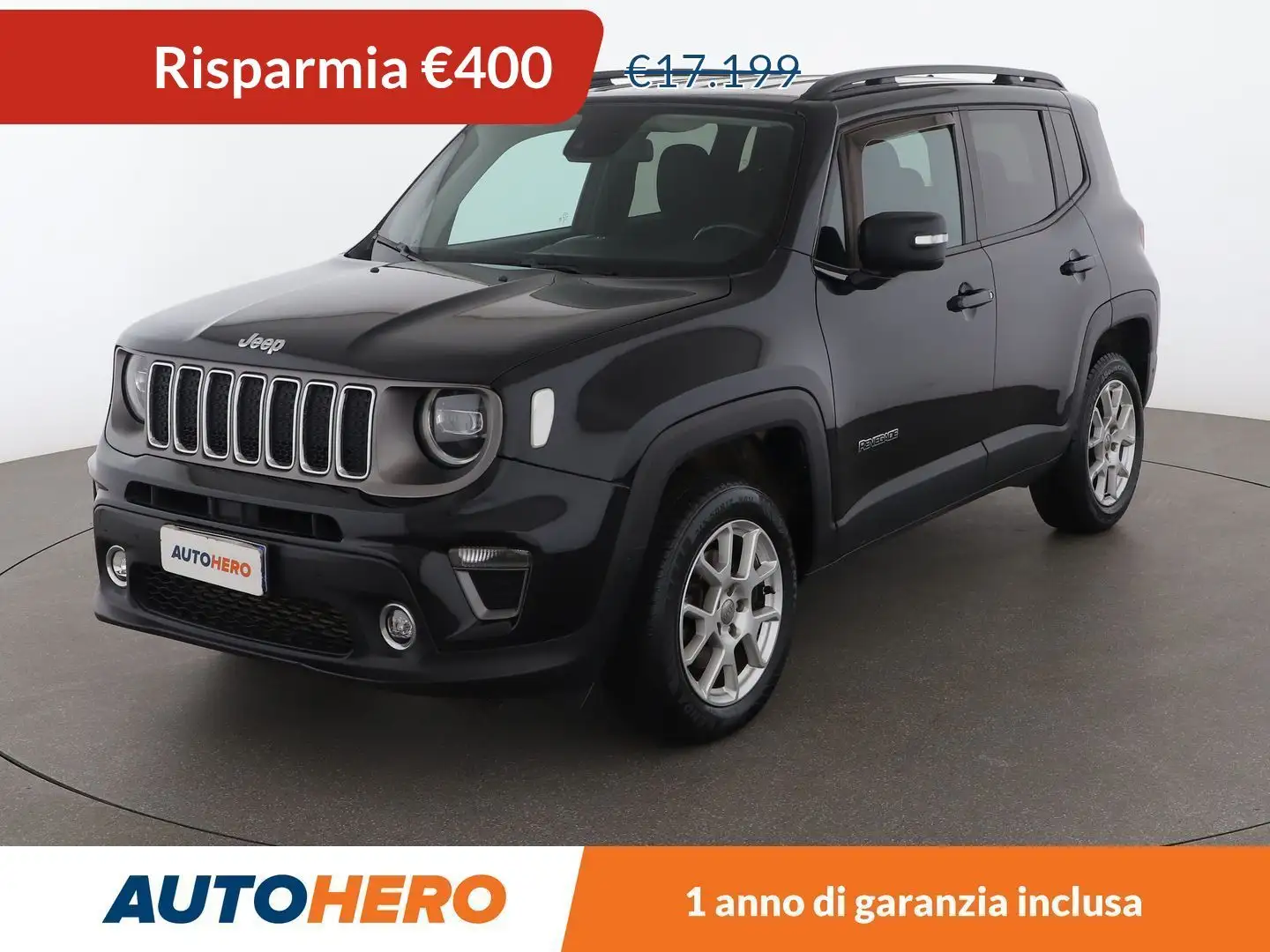 Jeep Renegade 2.0 M-Jet Limited 140 CV 4WD Noir - 1