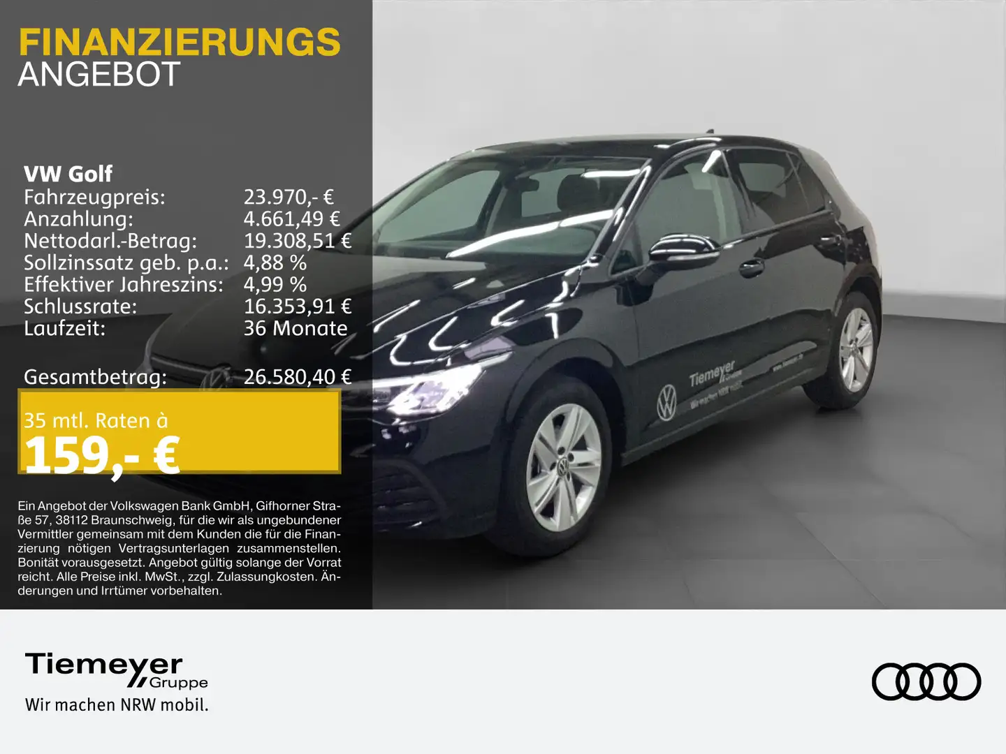 Volkswagen Golf 2.0 TDI DSG LIFE NAVI ASSIST KAMERA Schwarz - 1