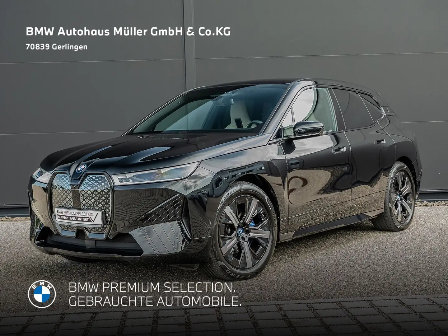 BMW iX xDrive 40  AHK GSD Laser 360° ACC H/Ksound 1VB Schwarz - 2