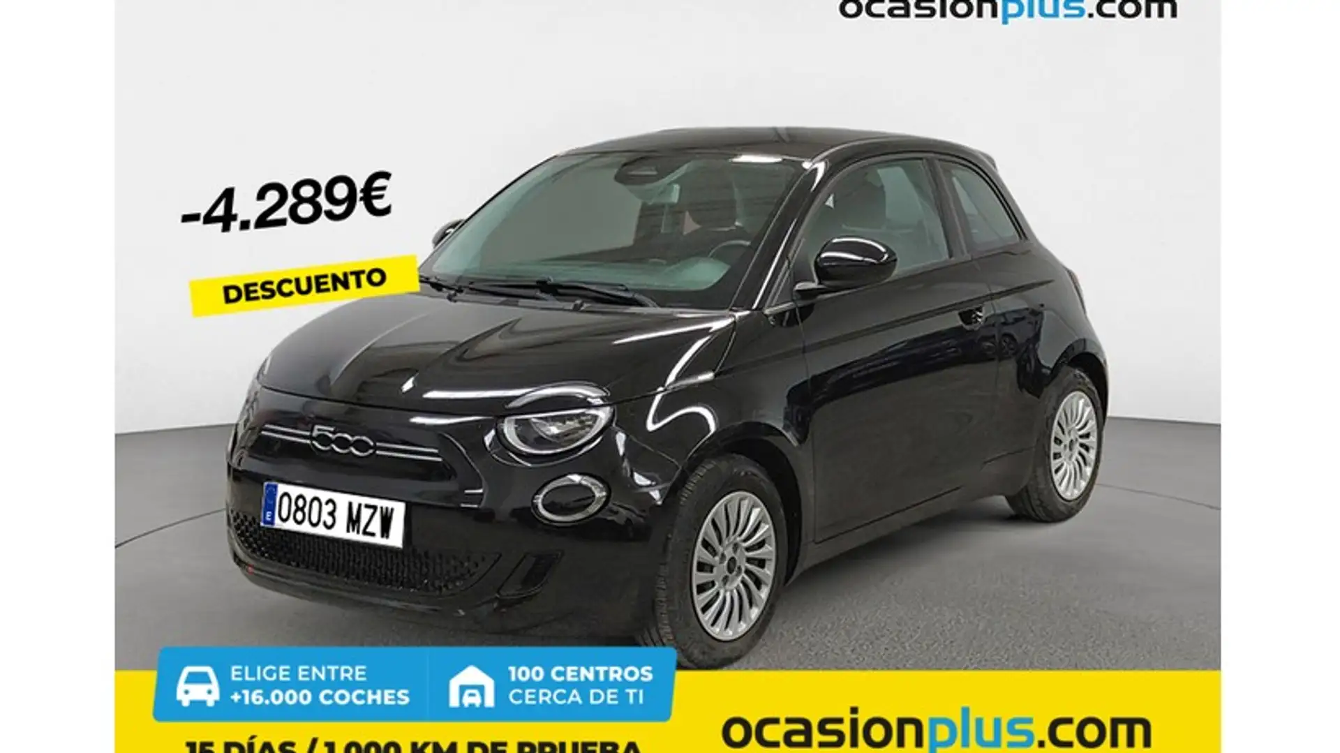 Fiat 500e Action 70KW Negro - 1