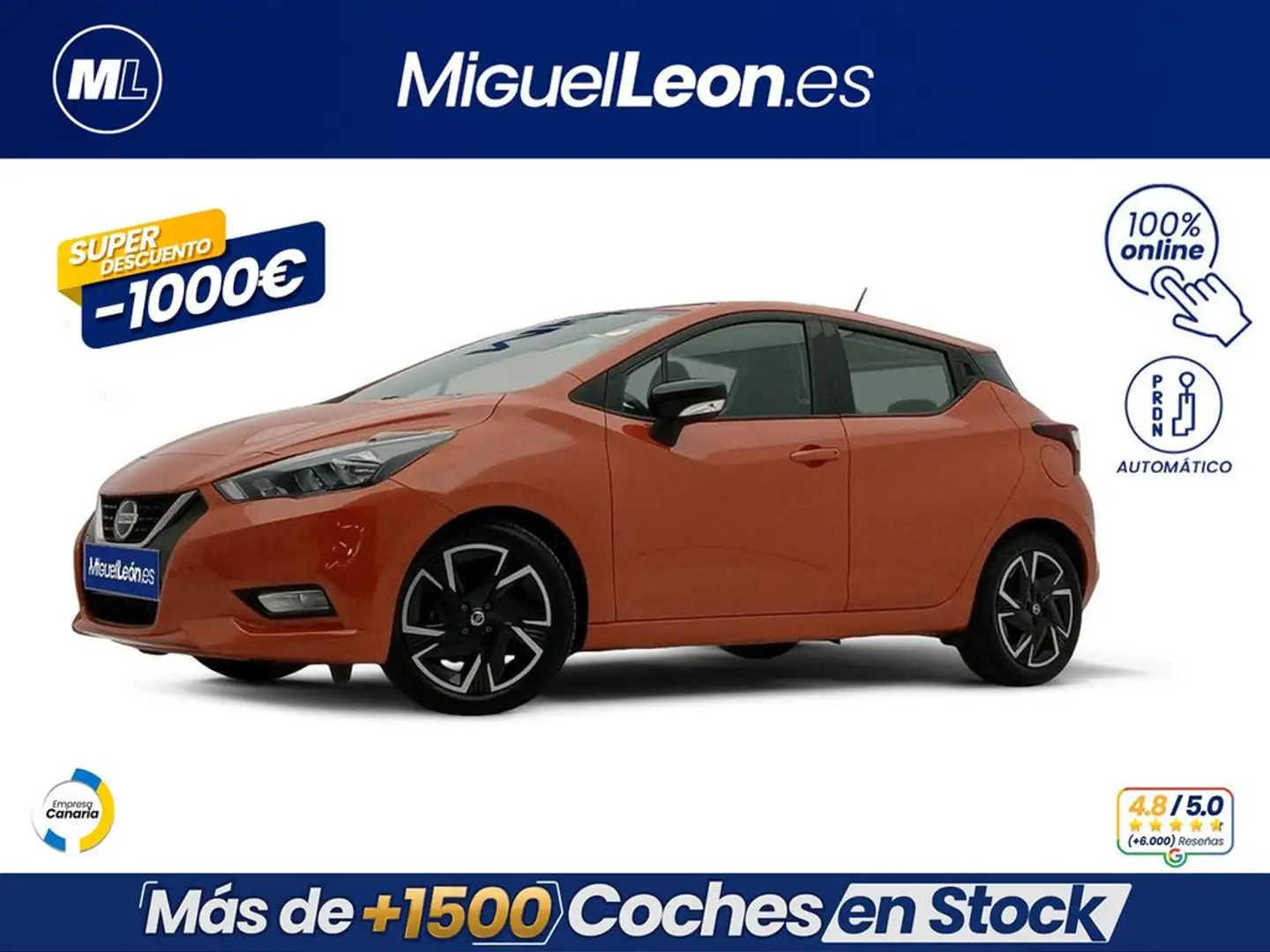 Nissan Micra IG-T N-Desing Black CVT 92 Orange - 1