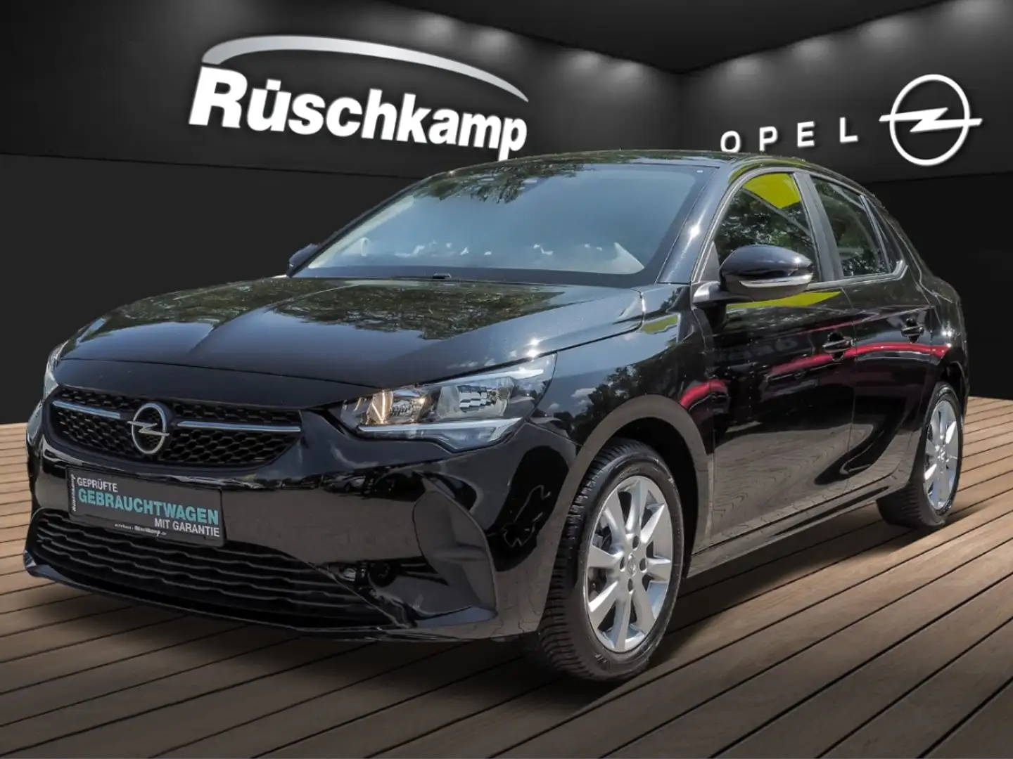 Opel Corsa F Edition 1.2 Klima PDC SHZ LHZ LMF Allwetter Schwarz - 1