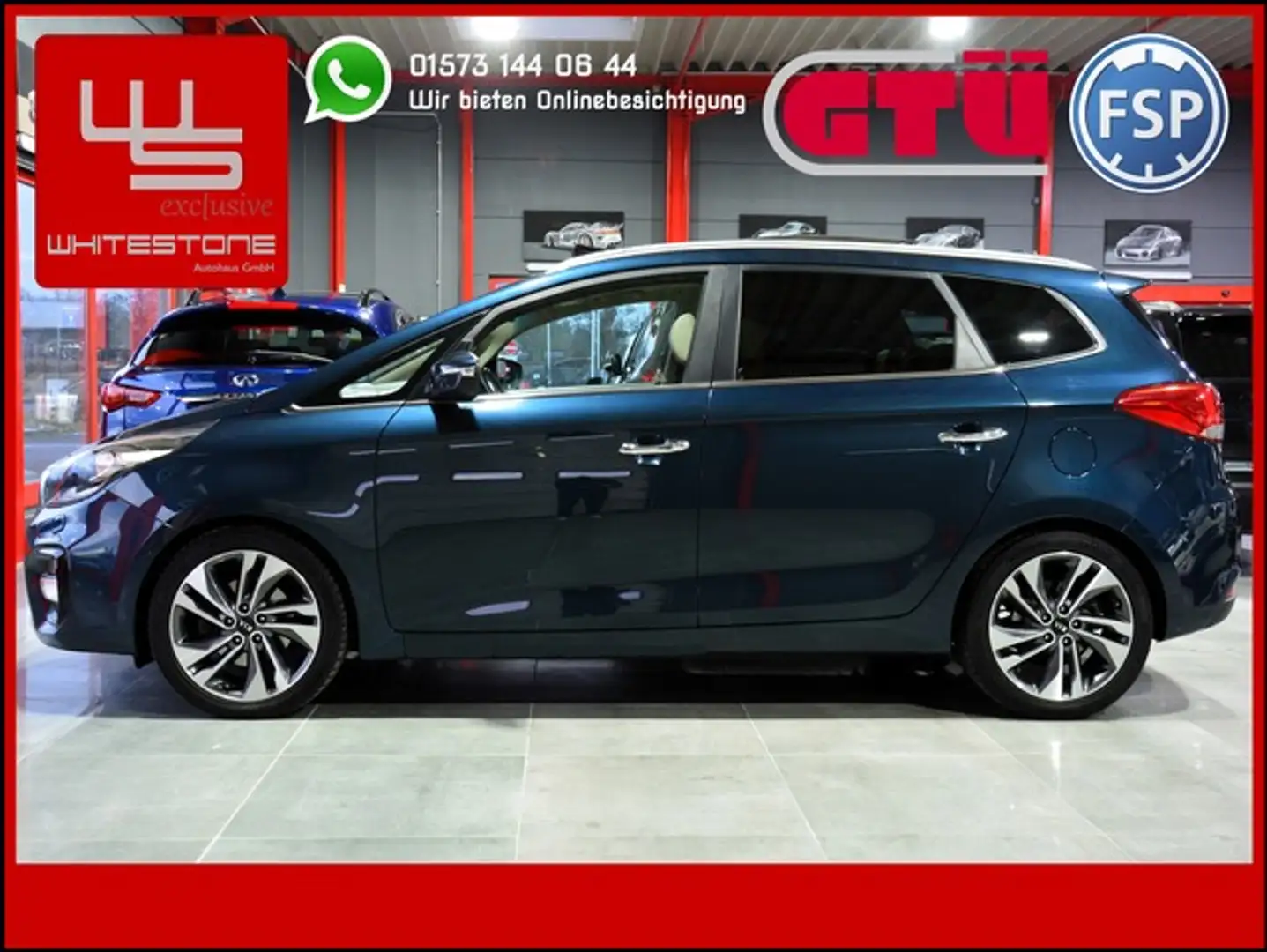 Kia Carens 2.0 Spirit Aut / 71 Tkm / 7 Sitze / Voll Blau - 1