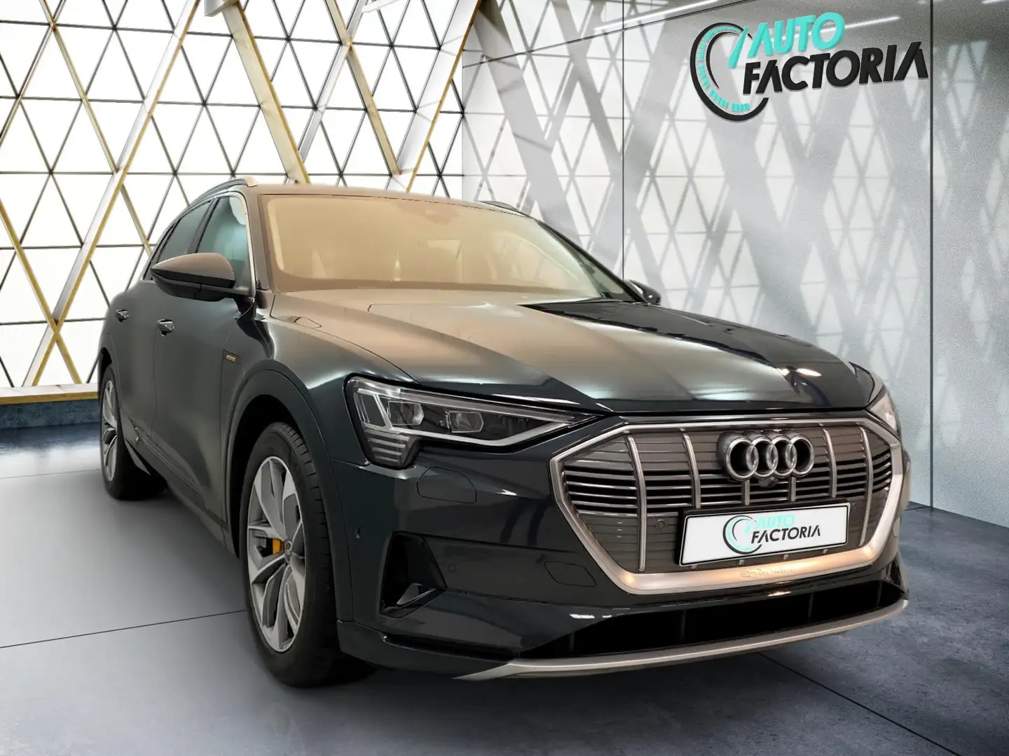 Audi e-tron -59% 55 ELEC 408CV BVA 4x4+GPS+CUIR+CAM360+OPTS Gris - 2