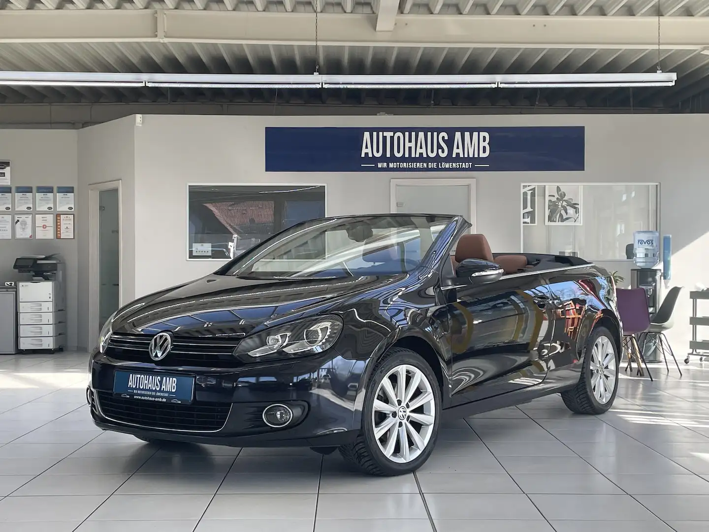 Volkswagen Golf Cabriolet 1.6TDI Exclusive Leder Navi Xenon Siyah - 1