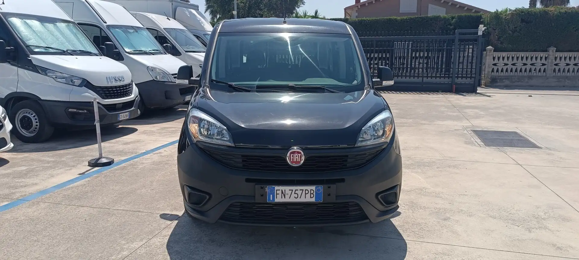 Fiat Doblo Doblò 1.6 MJT AUTOCARRO 5 POSTI NO ARIA CONDIZION Nero - 2
