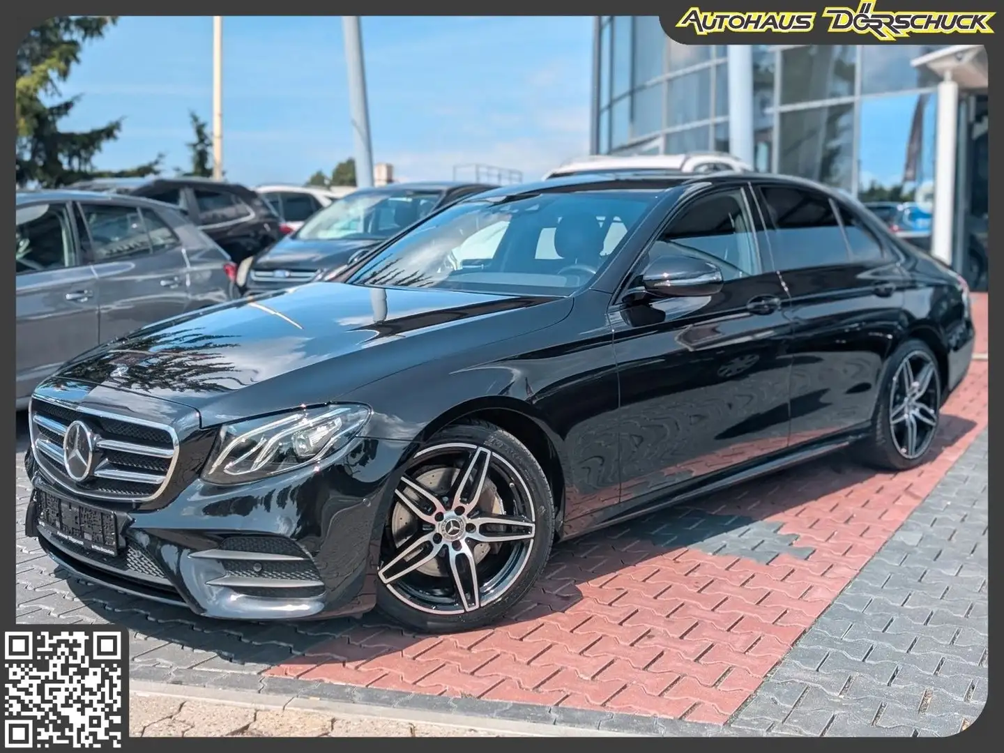 Mercedes-Benz E 200 d  AMG-Line.  AHK. RFK. Navi. *Distronic* Black - 1