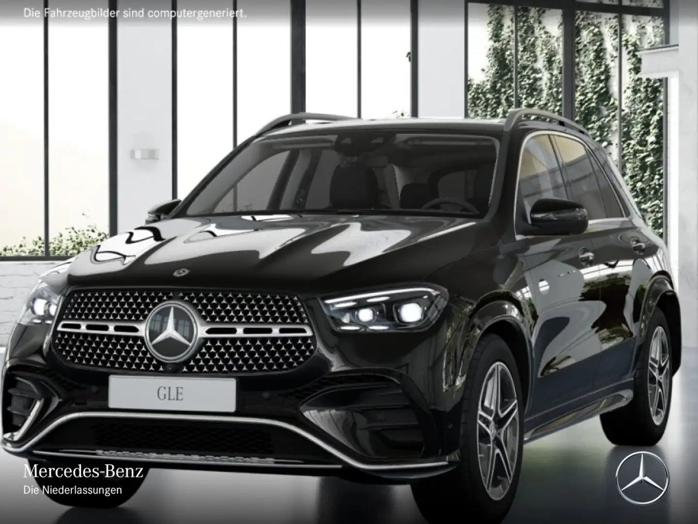 Mercedes-Benz GLE 300 d 4M AMG+PANO+360+AHK+MULTIBEAM+SPUR+TOTW Zwart - 2