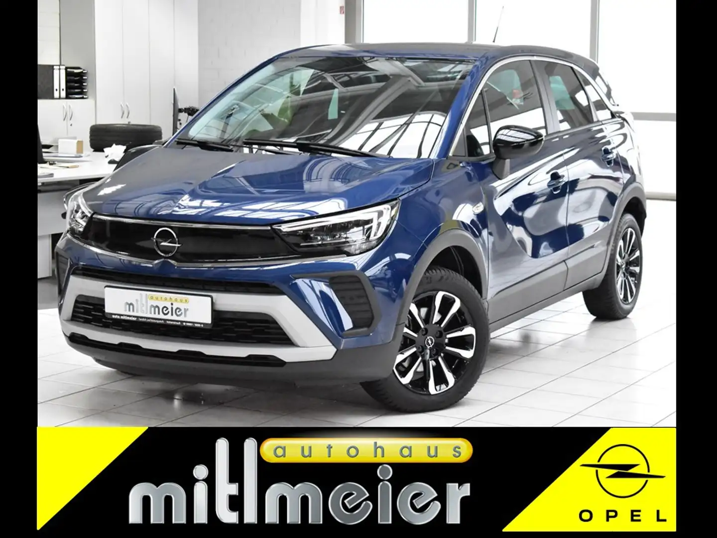 Opel Crossland Elegance AHK LED DAB SHZ PDC Klimaaut. Blau - 1