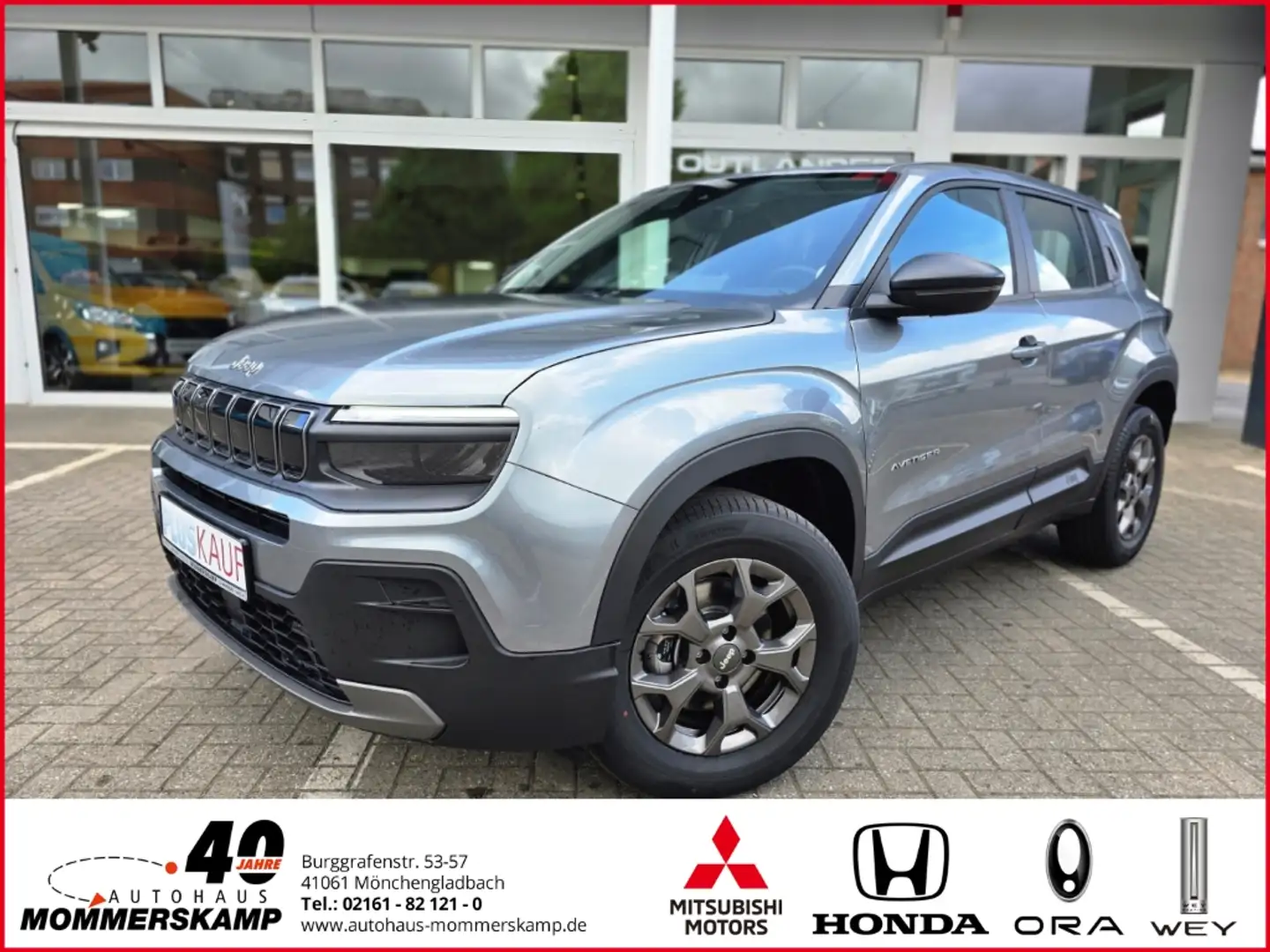 Jeep Avenger Longitude MHEV 1.2+Automatik+SitzHZG+Verkehrszeich Grau - 1
