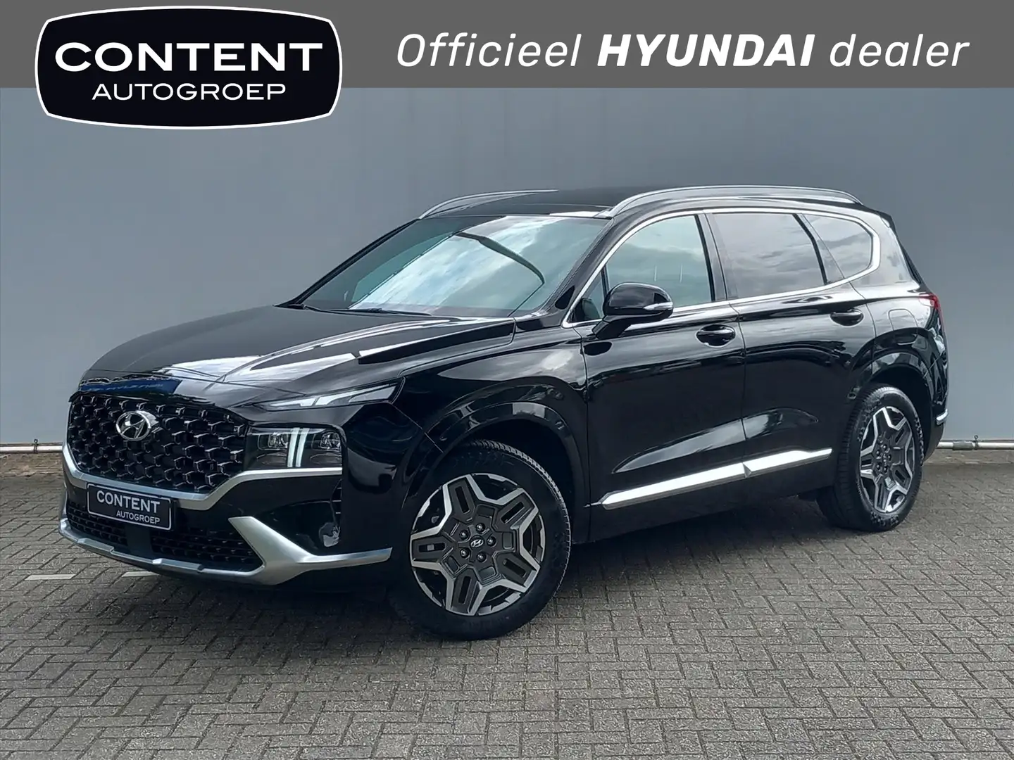 Hyundai SANTA FE 1.6 T-GDi PHEV Aut. 7-zitter Premium Sky |BTW |Act Zwart - 1