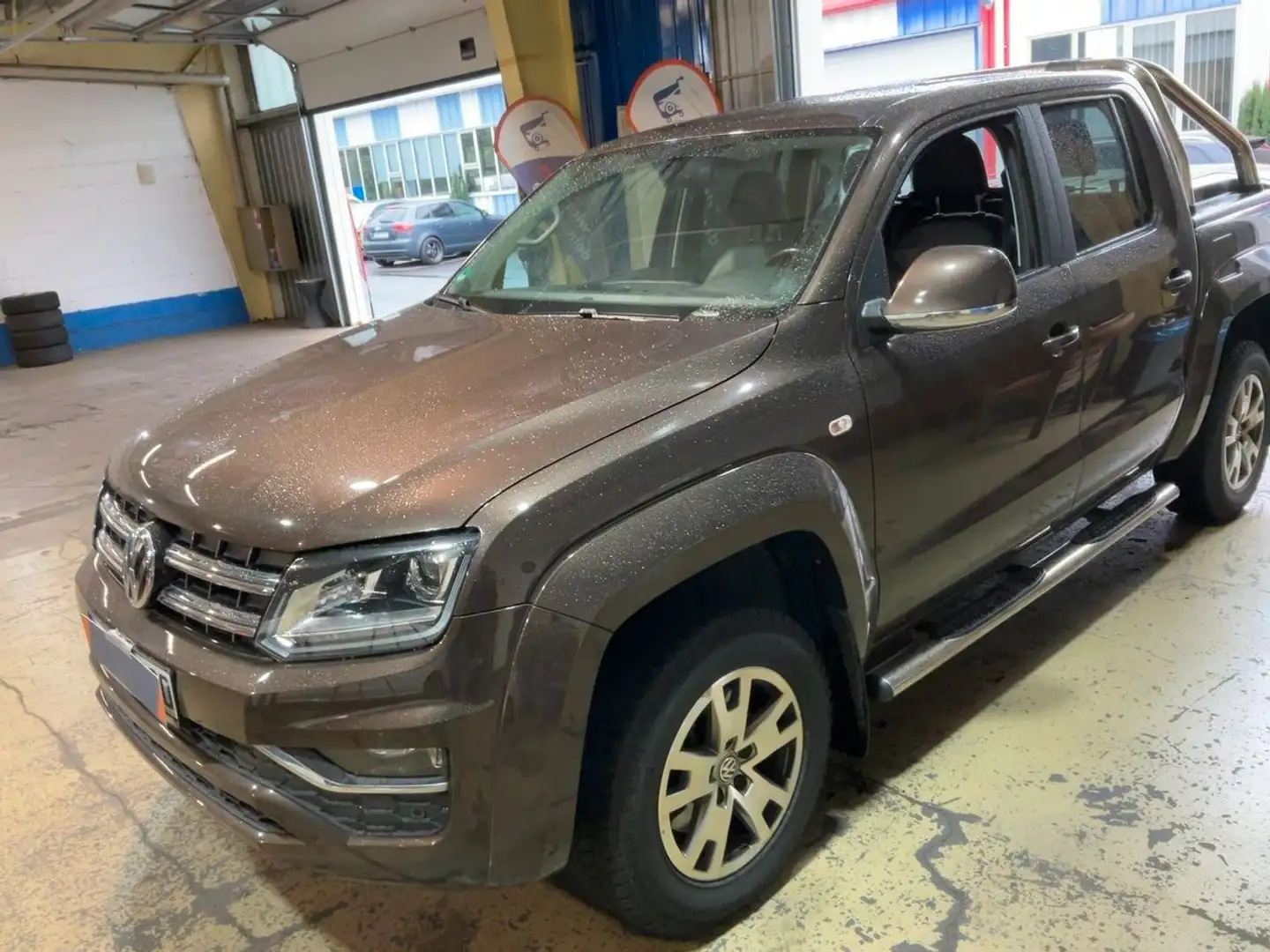Volkswagen Amarok V6 TDI D-Cab 4M *STHZ*SHZ*AHK*NAV*BX*19% Marrón - 1