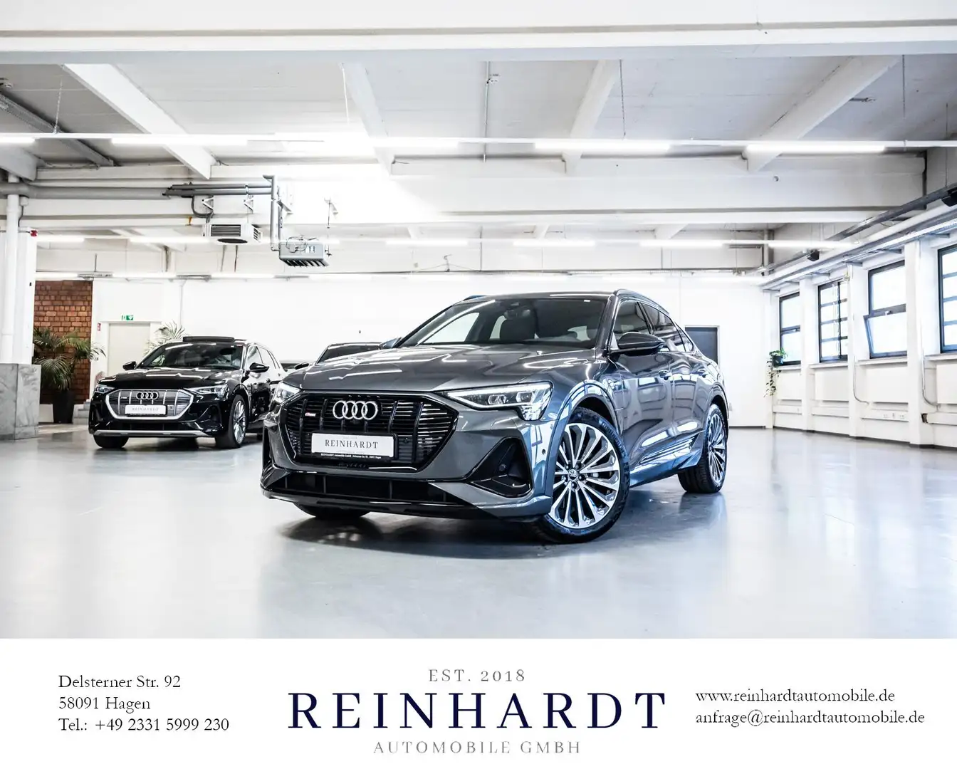 Audi e-tron SPORTBACK 50 2x S LINE/BLACK/21Z/ACC/360° Grau - 1