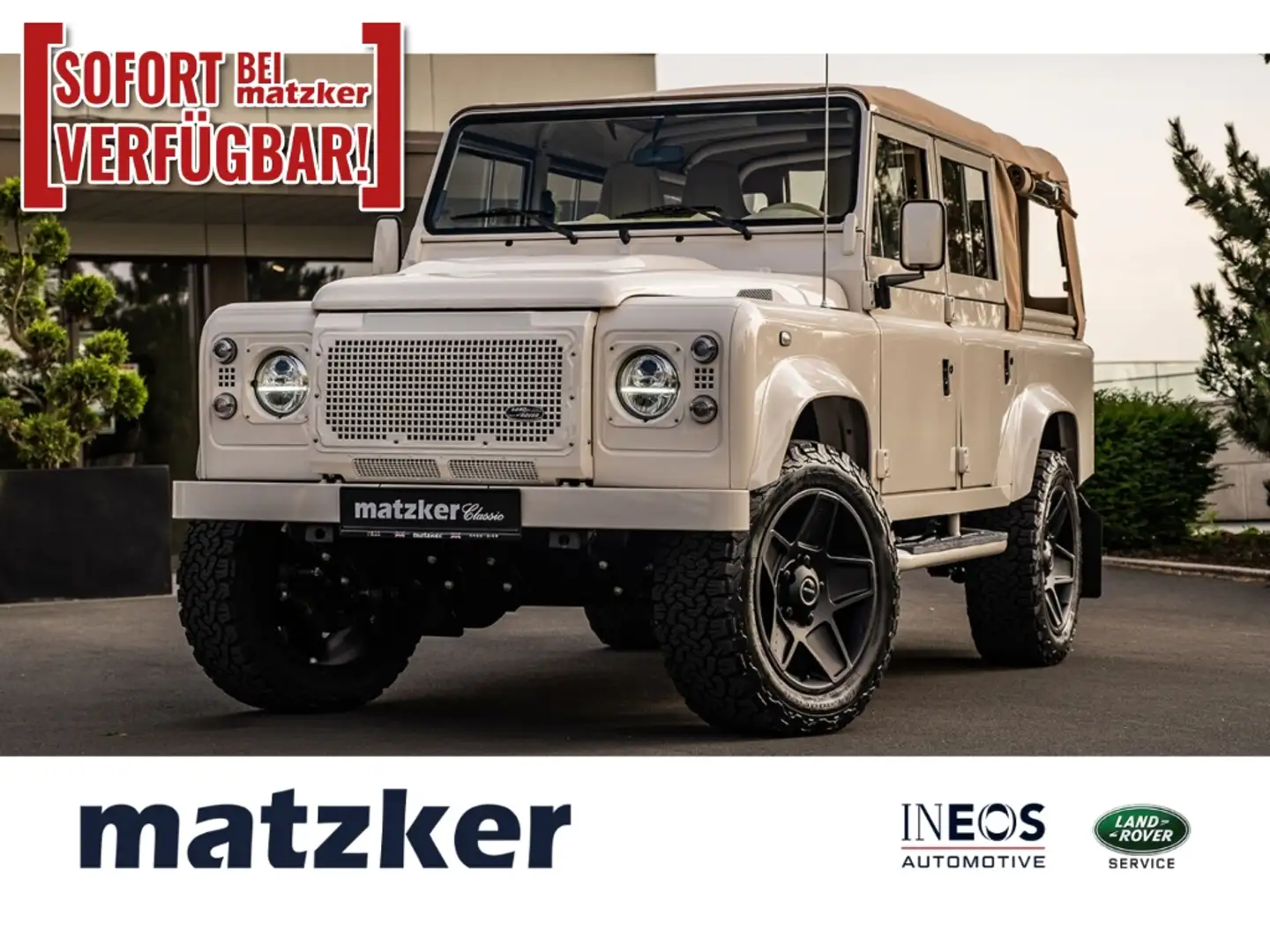 Land Rover Defender 110 L316 2.4 TD4 Convertible Weiß - 1