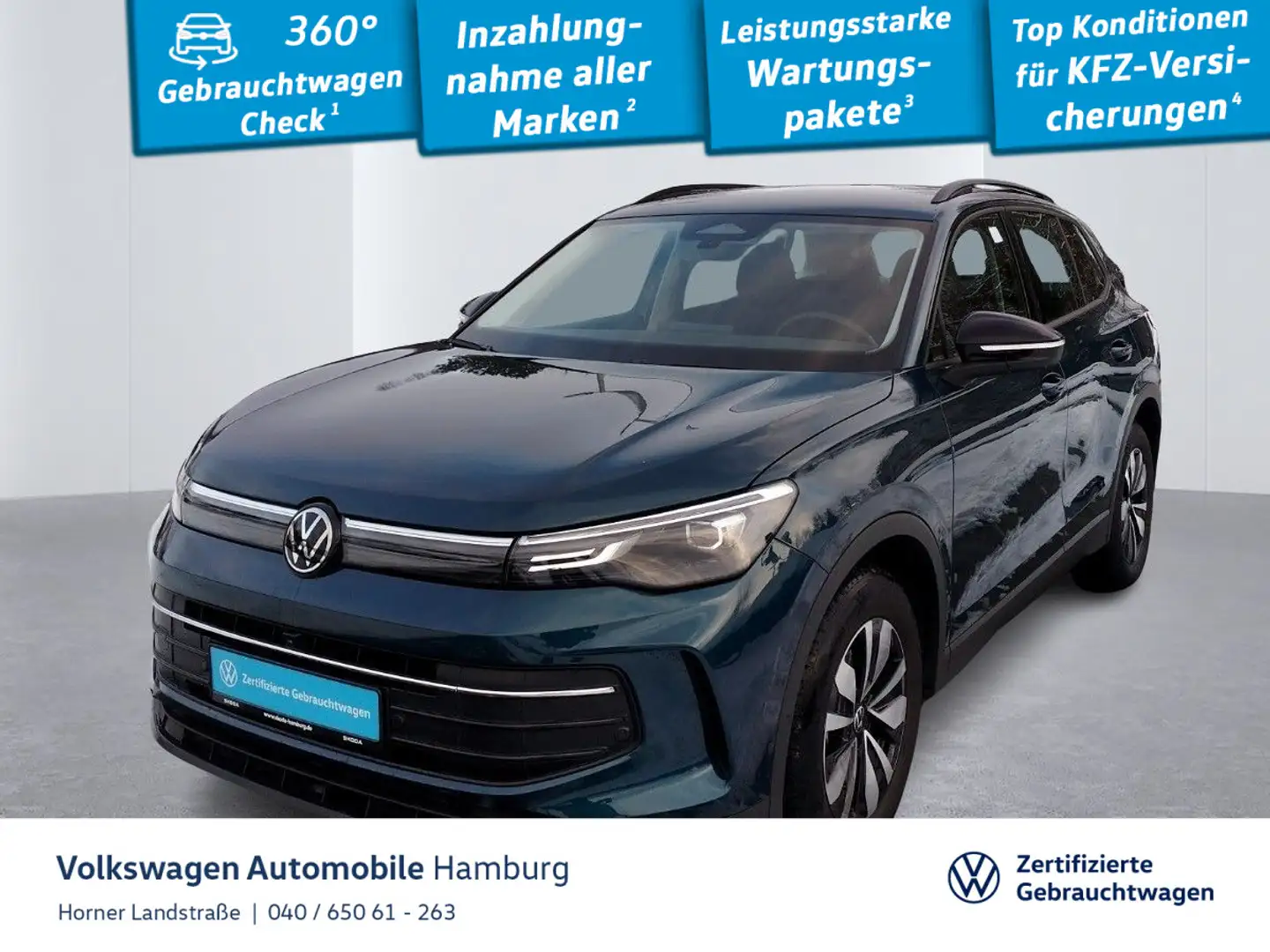Volkswagen Tiguan Life 1.5 eTSI DSG LED AHK 360°Kamera Blau - 1