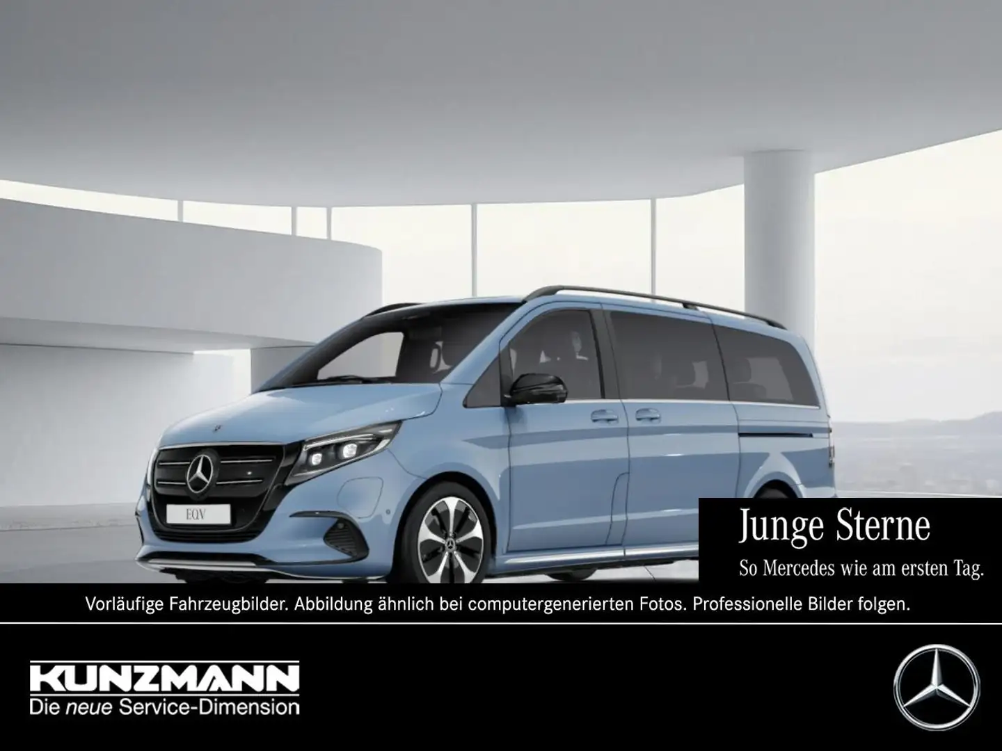 Mercedes-Benz EQV 300 AVANTGARDE Lang Airmatic Distronic 360° Blau - 1