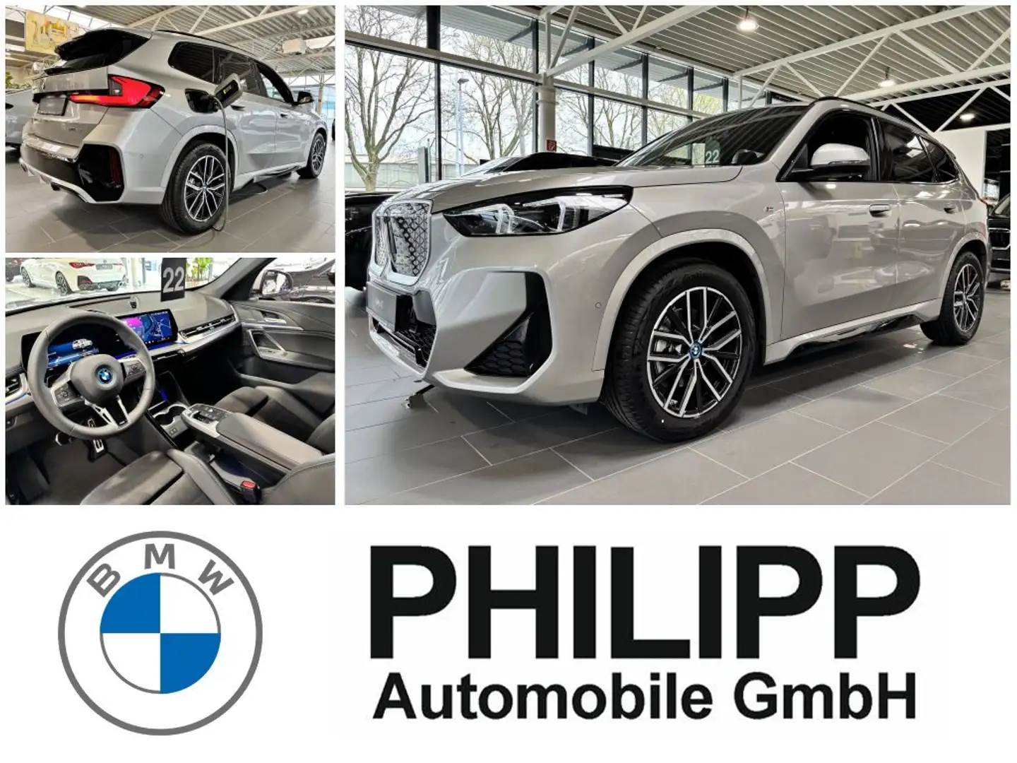 BMW iX1 eDrive20 M Sportpaket 18" AHK 0,25% Premium Drivin Grau - 1