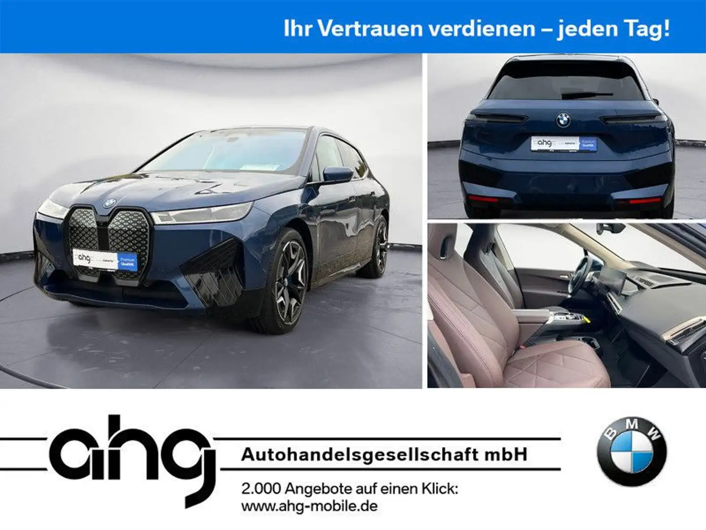 BMW iX xDrive40 Edition Sport Aktive Geschw. Laserli Blau - 1