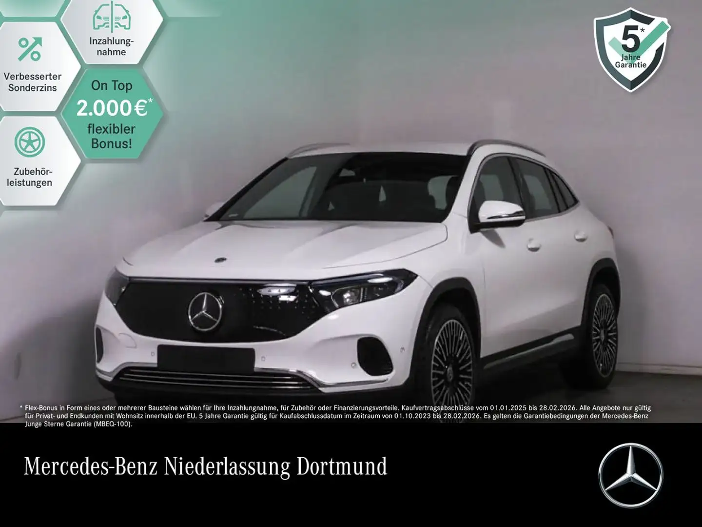 Mercedes-Benz EQA 250 PROG+20"+ADVANCED+KAMERA+SPUR Weiß - 1