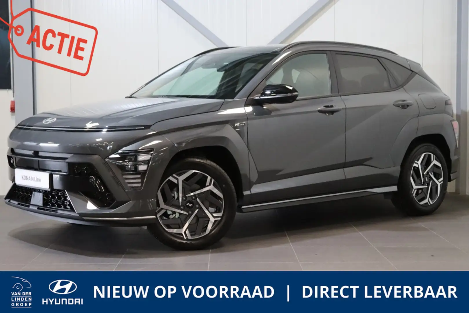 Hyundai KONA 1.6 GDI HEV N-Line Sky | Direct Leverbaar! | Gris - 1