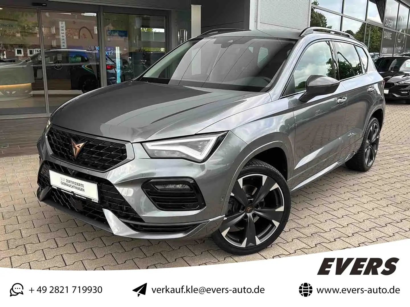 CUPRA Ateca 1.5 TSI DSG NAVI AHK TOTW. KAMERA ALLWETTER Grau - 1