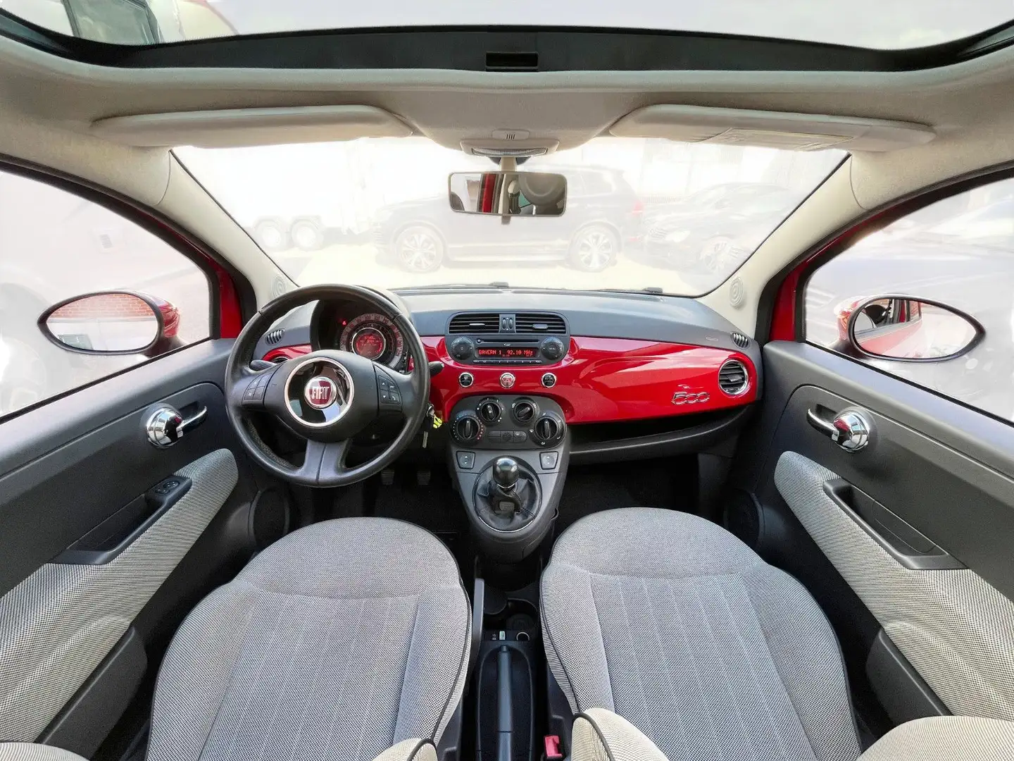 Fiat 500 1.2 8V Lounge 2.Hand Panorama Klima Service Rojo - 2