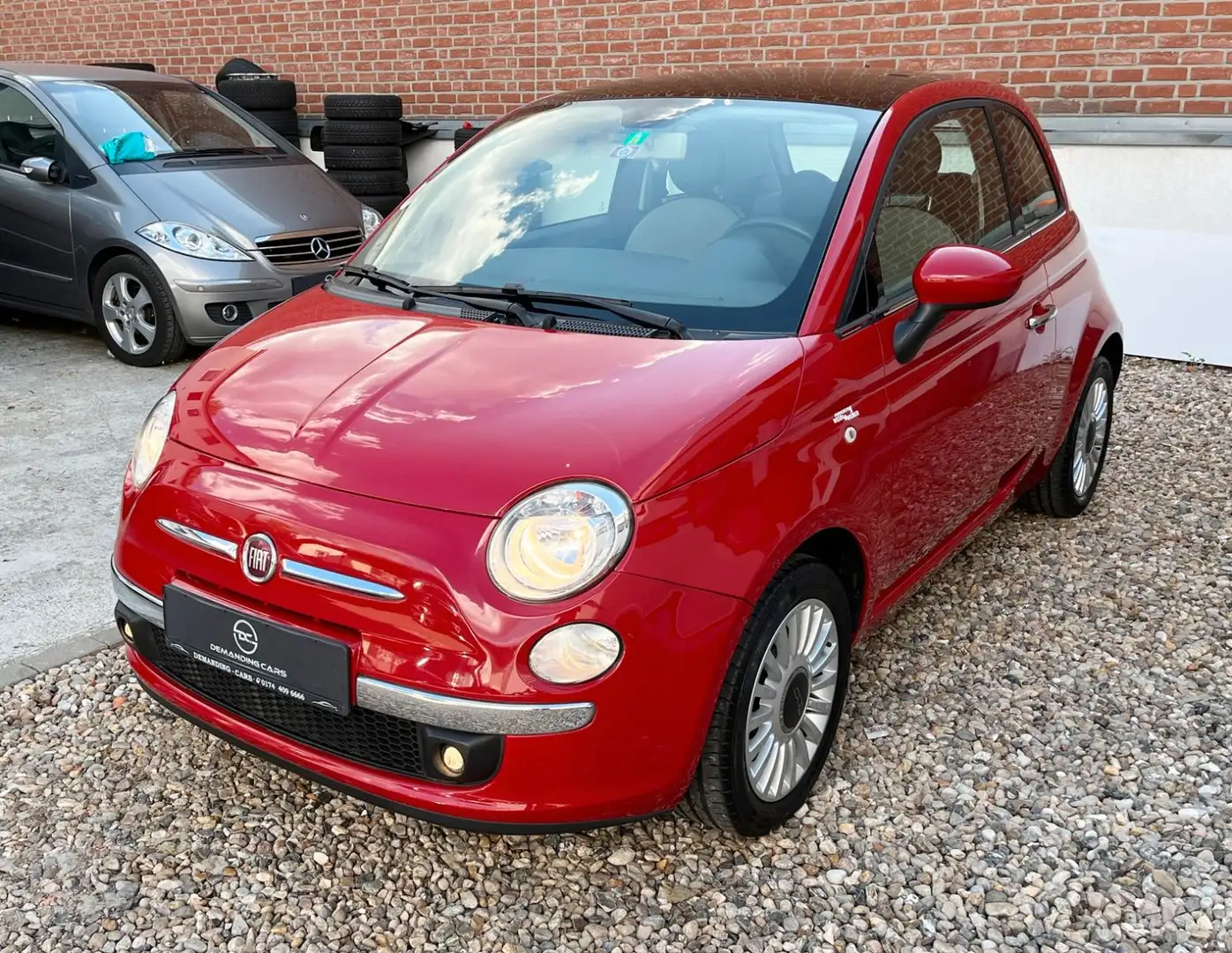 Fiat 500 1.2 8V Lounge 2.Hand Panorama Klima Service Rot - 1
