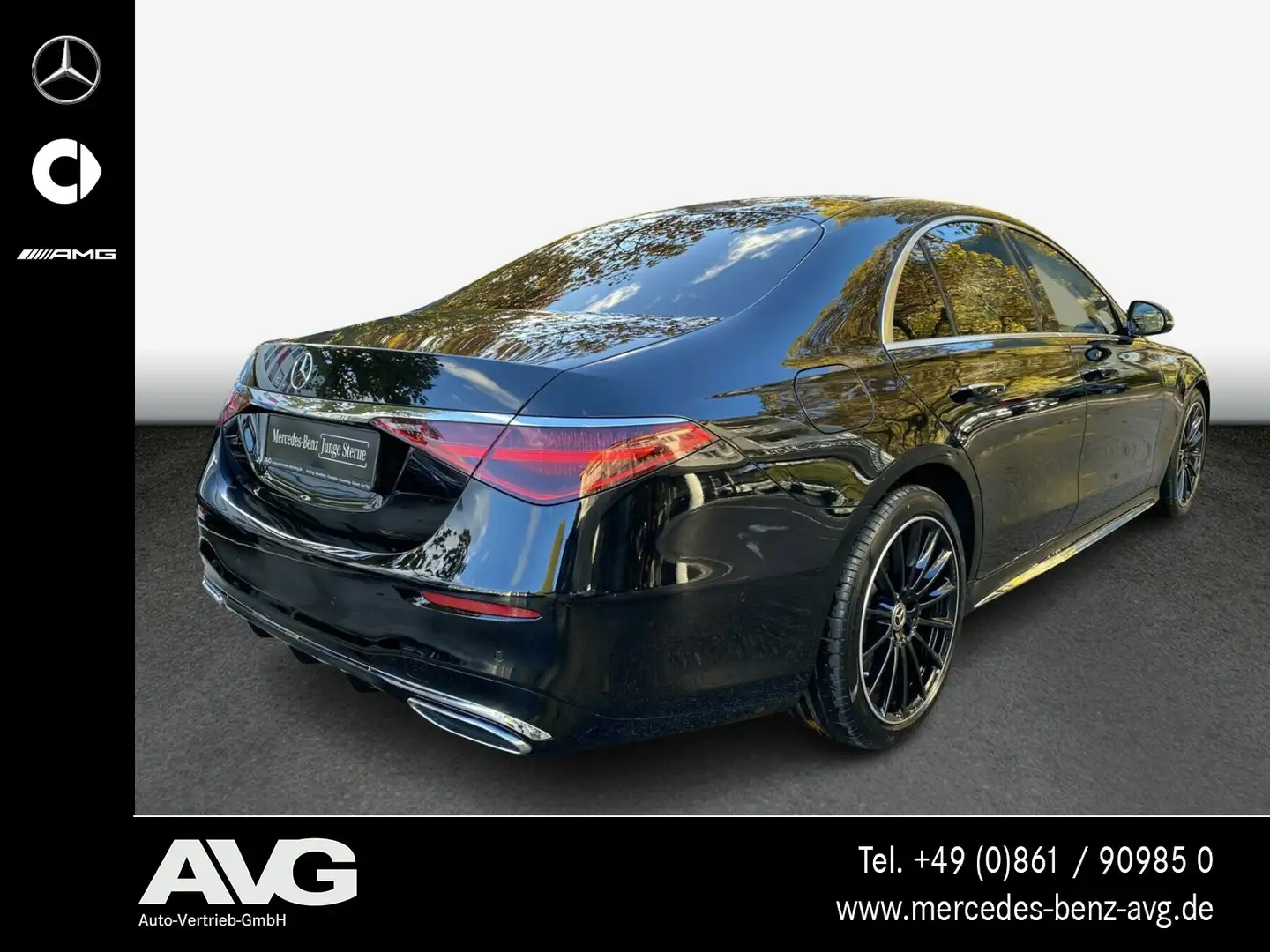 Mercedes-Benz S 400 S 400 d 4M AMG Pano Burm3D 20" HA-Lenk SitzKlima Schwarz - 2