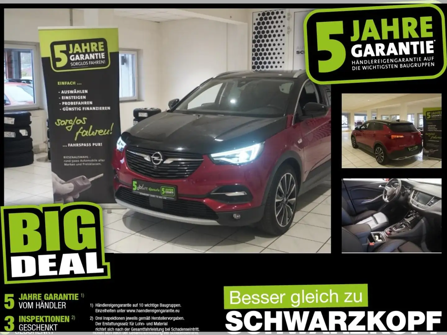 Opel Grandland 1.6T Hybrid Sitzbelüftung,Navi Rot - 1