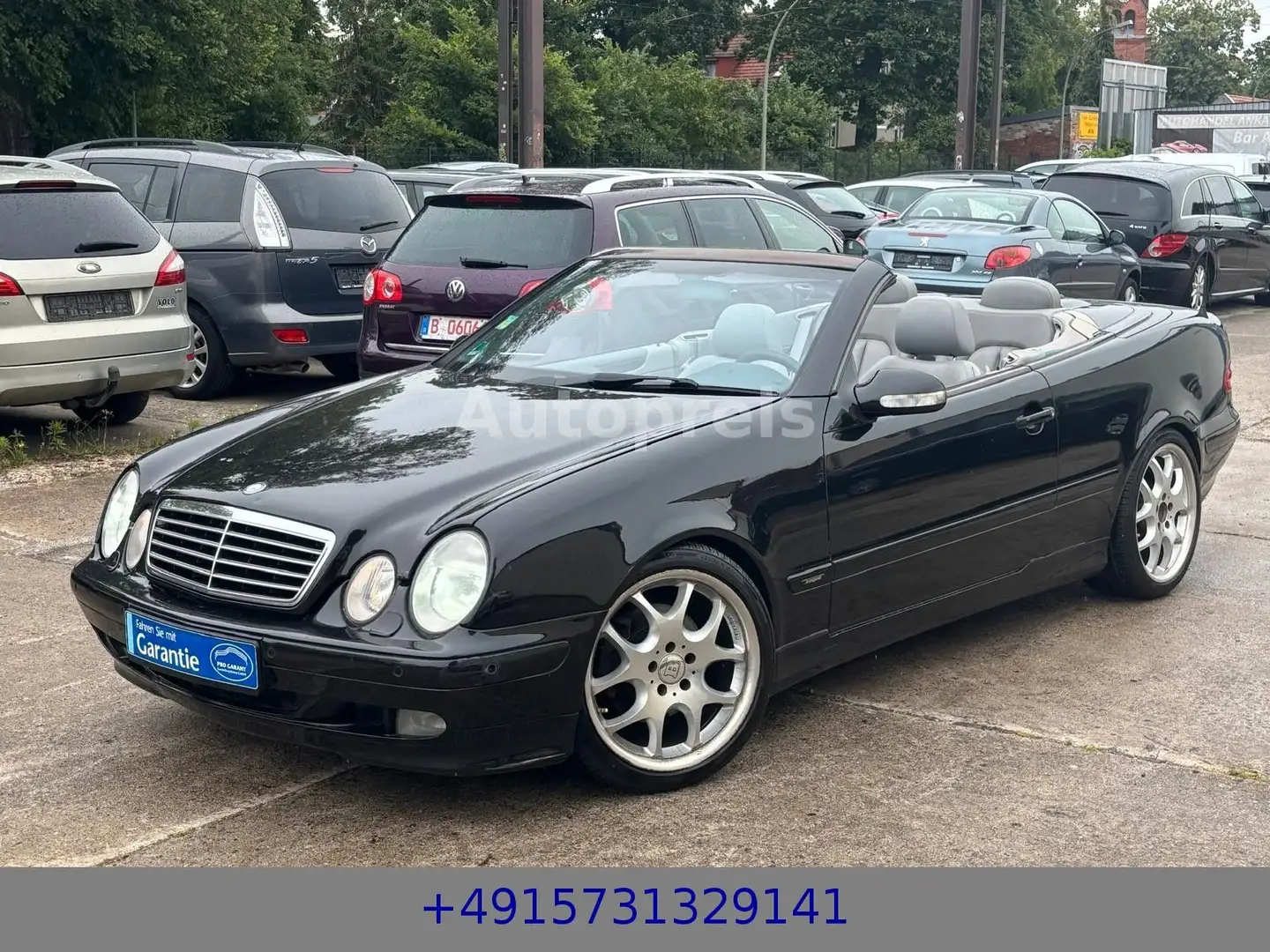 Mercedes-Benz CLK 320 AVANTGARDE Cabrio Automatik Leder PDC SH Zwart - 1